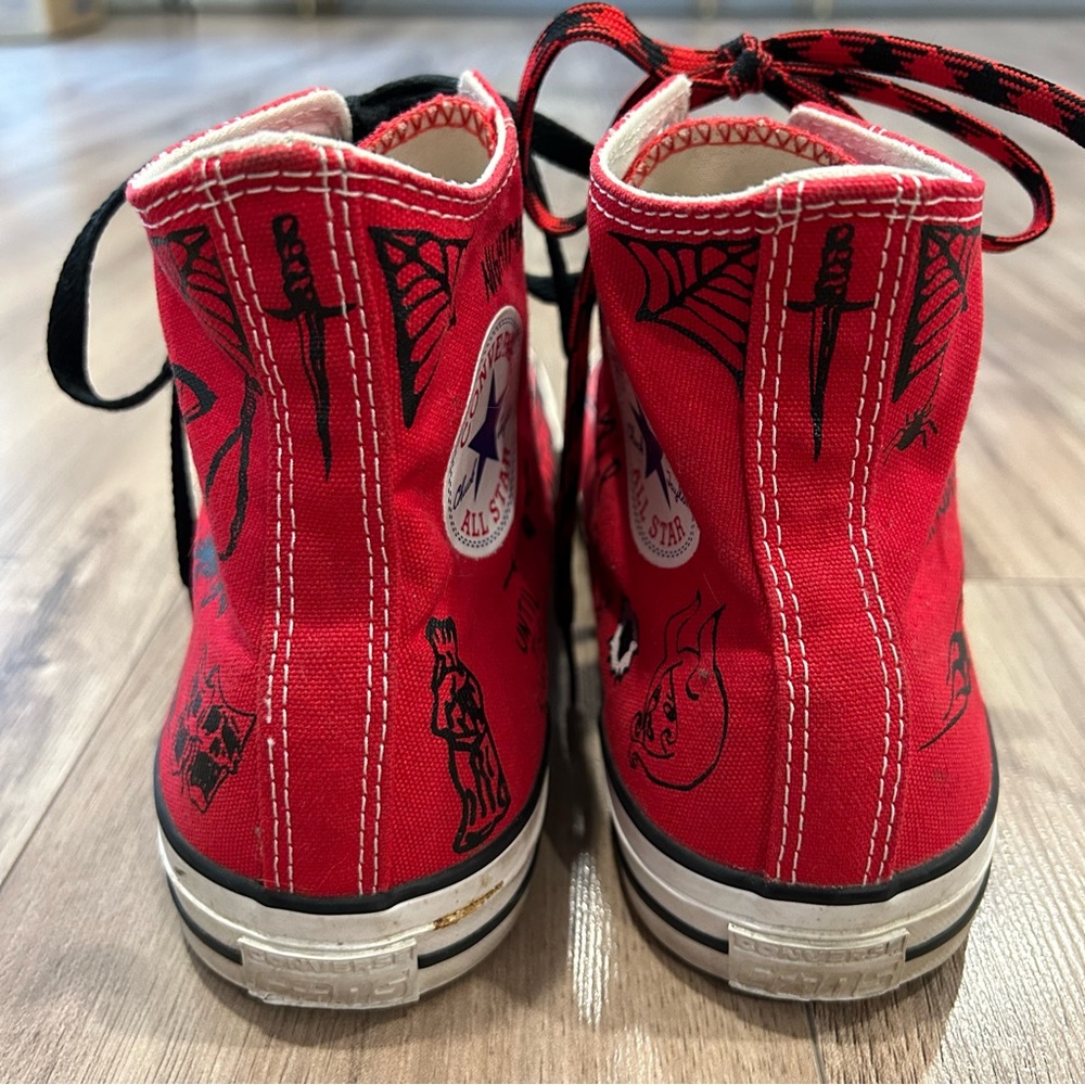 Sean Pablo x Converse Chuck Taylor All Star Sneakers Shoes Pro Hi 'Red' - Picture 12 of 15